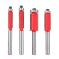 thumbnail image 1 of Weiweiguan 4pcs Flush Trim Router Bits Trim Router Bits Woodworking Trimming Cutters, 1 of 6