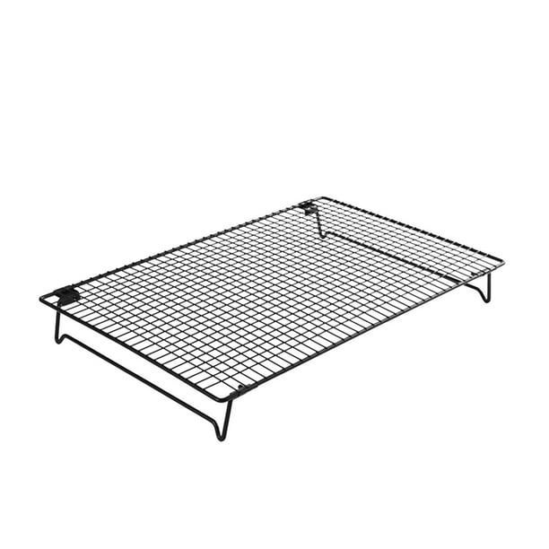 Rejilla de horno plegable de acero: recubrimiento antiadherente, diseño de rejilla, circulación de aire, para enfriar productos horneados y secar