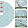 thumbnail image 6 of 30 Inch Christmas Tree Skirt – Velvet Plush Tree Mat, Soft Thickened Polyester with Red Ties, Single-Sided Printing, Available in 30in/36in/48in, Perfect for Holiday Xmas Tree Decoration, 6 of 7