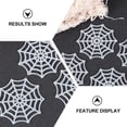 thumbnail image 3 of Shisuyan 100pcs Plastic Cobweb Adornment Halloween Spider Web Holiday Props (Luminous), 3 of 8
