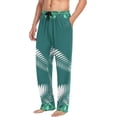thumbnail image 5 of Tropical Palm Leaves Ghost Pajama Pants, Men's Lounge Pants Light with Drawstring and Pockets, Christmas New Year Birthday Father's Day Gifts, X-Large, 5 of 7
