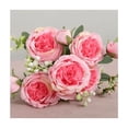 thumbnail image 2 of Flores Peonias Artificiales Ramo Novia Boda Centro Mesa, 2 of 4