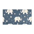 thumbnail image 4 of Bath Mat Soft Plush Non-Slip Absorbent Bathroom Rugs 39"x20" Elephant and Stars, 4 of 8