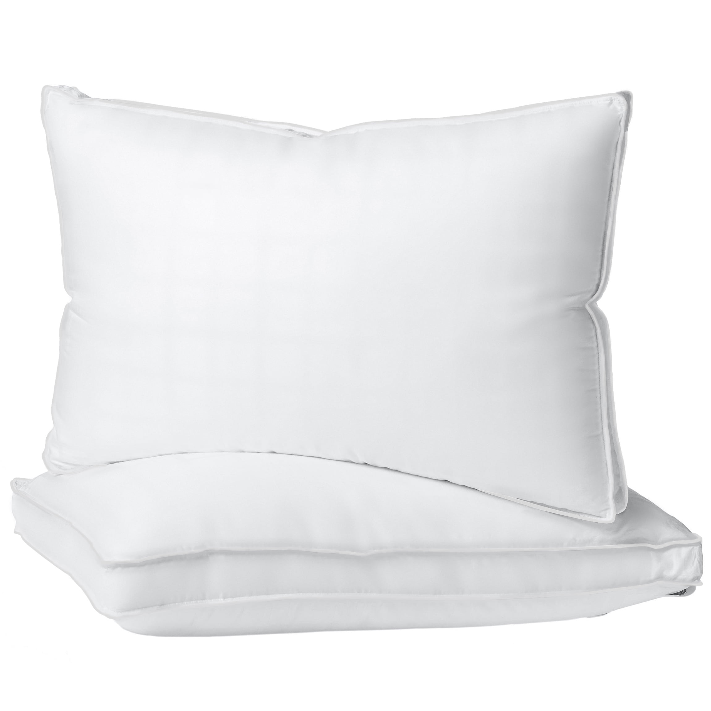 Standard Bed Pillow Comfort Sleep Cotton Hypoallergenic Firm Pillows Set of 2 