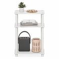 thumbnail image 5 of Furinno TURN-N-TUBE 3-Tier Slim Toolless End Table with Storage Shelf White, 5 of 5