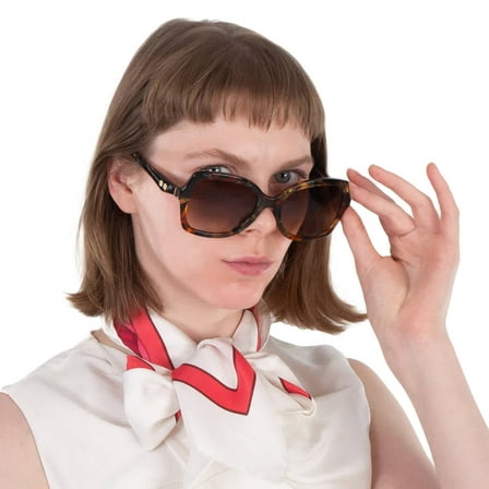 Coach Brown Gradient Butterfly Ladies Sunglasses HC8410U 584474 56