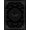 Black Gray, Pattern 16, variant on ODIKA 8'x10' Washable Area Rug Goth Moth Gothic Vintage Academia Border Traction Synthetic Boho Flowing Dynamic for Dining Room, Large Office, Lounge, Non-Slip Chair-Friendly Mat
