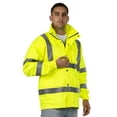 thumbnail image 3 of JORESTECH Chaqueta Lluvia de Seguridad Impermeable Reflectante Alta Visibilidad con Malla Interior Amarillo/Lima ANSI Clase 3 Nivel 2 Tipo R JK-03 (S), 3 of 5