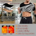 thumbnail image 4 of Lilvigor Sauna Shirt for Men,Short Sleeve Sweat Suit for Weight Loss Men,Mens Body Shaper Slimming Sauna T-Shirt Top for Gym Exercise, 4 of 6