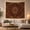 Persian Pattern, variant on Terracotta Star Medallion Pattern Tapestry Wall Hanging