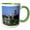 Green/White, variant on 3drose, Mexico, Puebla, Zocolo and Puebla Cathedral at Twilight, 11oz Mug