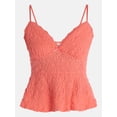 thumbnail image 5 of No Boundaries Peplum Lace Cami Top, Women’s XXS-XXL, 5 of 5