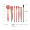 thumbnail image 3 of Kokovifyves Makeup Brushes Kit Set 8pcs Mini Makeup Brush Set / Portable Powder Blush Eyeshadow Eyelash Travel Brush Kit, 3 of 6