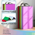 thumbnail image 5 of Betterhood 5-Panel Folding Gymnastics Mats for Tumbling, 79"x32"x1.5" Exercise Mats W/Hook & Loop, Non-Slip Bottom & Carrying Handles, Rainbow Gym Mats for Kids, Tumbling Mats for Home, 5 of 7