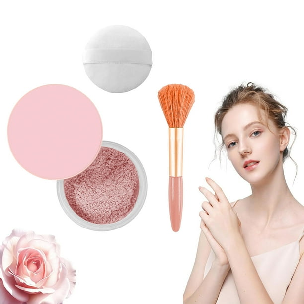 Polvos sueltos Beauty Pinks Setting Powder Beauty Blurring Setting Powder Blurring Powder Setting Powder Waterproof Setting Powder Pinks Blurring Powder Para todos los tonos de piel Polvos de maquilla