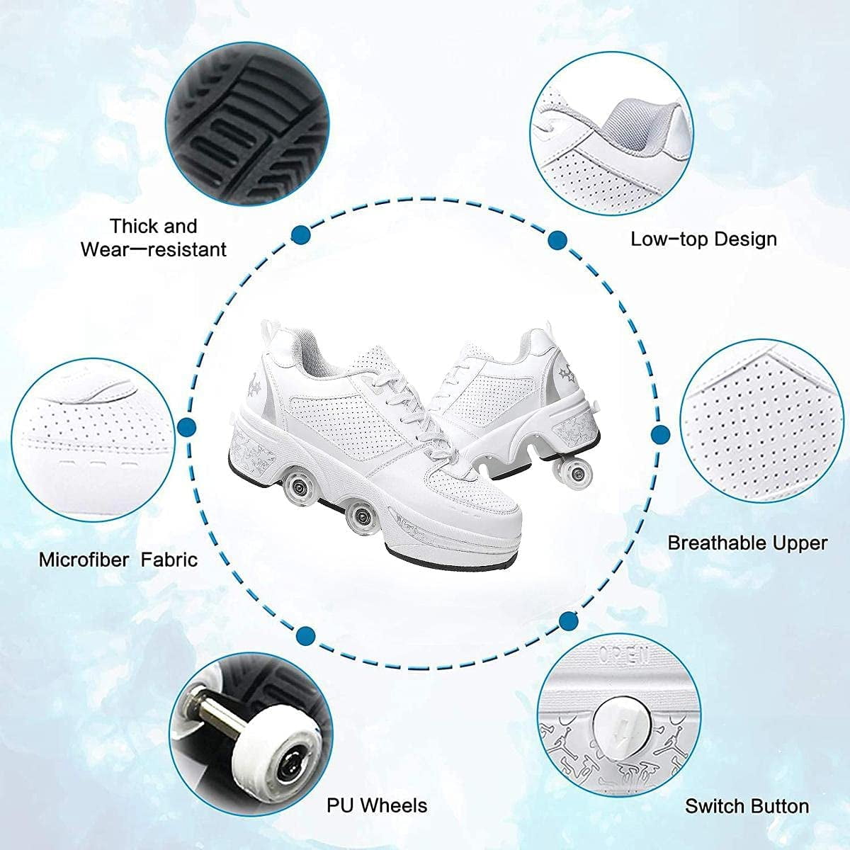 deformable roller skate shoes