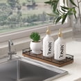 thumbnail image 3 of Bandeja decorativa Focusonit de madera de roble de 11,2 litros para mesa de café, 3 of 9
