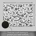 thumbnail image 3 of Luxurious Floral Home Vegan Leather Placemats 4 Pack Look and Feel of Genuine Leather Infused with Copper, 3 of 6
