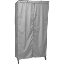 Covered Living Storage Shelving Unit Cover (36" Wx15 Dx54 H, Grey)