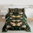 thumbnail image 3 of Manfei Girly Mystic Butterfly Full Size Comforter Sets for Girls, Mandala Rustic Floral Bedding Comforter Set, Hippie Cartoon Animal Reversible Bedding Sets, Luxury Bedroom Decor, 3 Pieces, 3 of 9