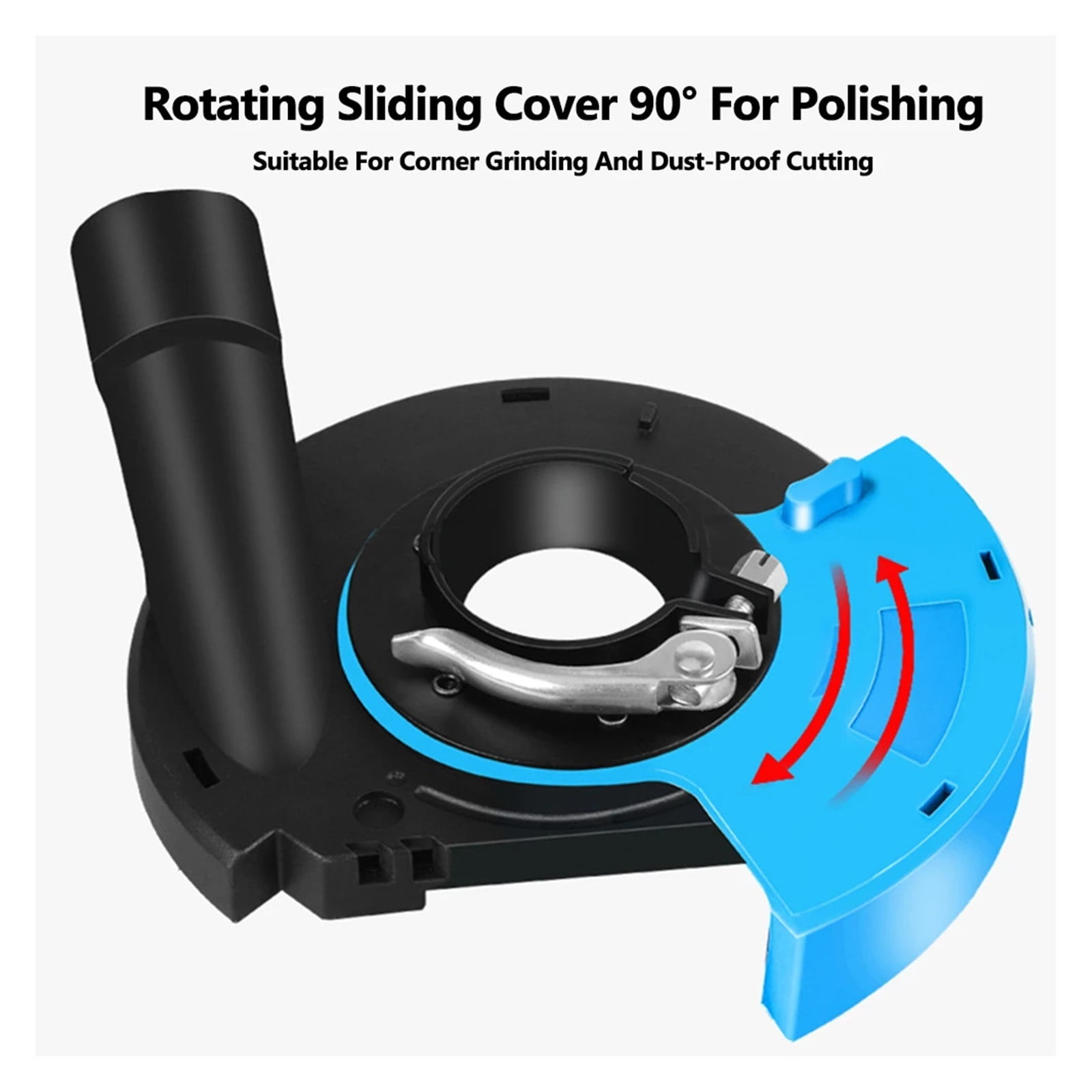5/7 Inch Angle Grinder Dust Shroud, Universal Surface Grinding Shroud Wheel For Concrete Surface Cement Marble Disc Grinder TooL ,Easy to Setup