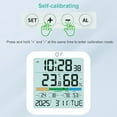 thumbnail image 5 of HUISZJ Multifunctional Hygrometer Indoor Thermometer Sensor Lcd Digital Magnetic ClockHome Decoration, 5 of 10