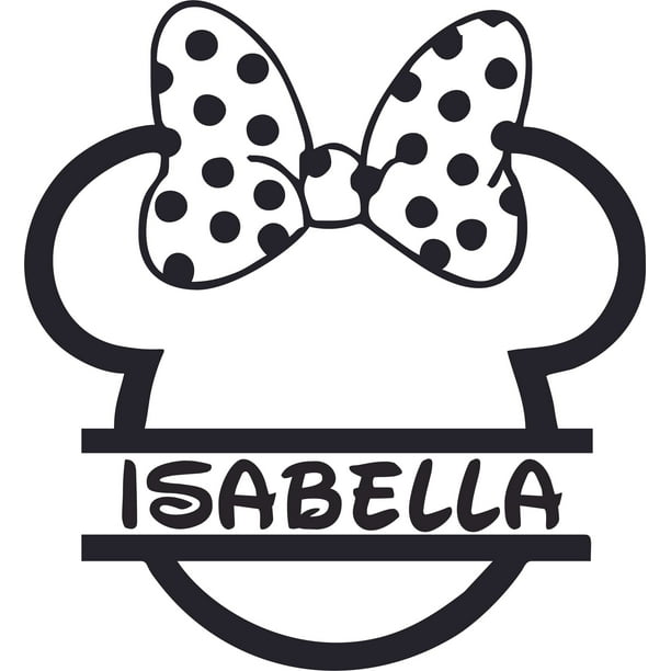Minnie Mouse Head Cartoon Design Customized Wall Art Vinyl Decal Custom Vinyl Wall Art Personalized Name Minnie Mouse Head Cartoon Design Customized Wall Art Vinyl Decal Custom Vinyl Wall Art Personalized Name