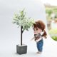 thumbnail image 2 of Mini Plant Miniature Potted Plants Bonsai Decoration Suitable 1:6 1:8 1:12 Accessories,Black, 2 of 5