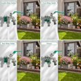 thumbnail image 2 of Robinet Double Jardin, Robinet Extérieur en Alliage de Zinc, Robinet avec Double Sortie 3/4" et Entrée 1/2", Résistant à la Rouille et au Gel, Idéal pour les Jardins, les Réservoirs de Pluie, les Machines à Laver - Vert, 2 of 3