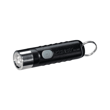 COAST KL20R 380 Lumen EDC Rechargeable Lightweight LED Keychain Flashlight, Black