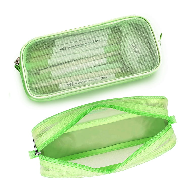 SOOCUTE Green Pencil Case Boys Cute School Supply Organizer Cool Pen Box  Holder Bag with Zipper for Kids