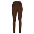 thumbnail image 5 of ZOIGHDA Leggings with Pockets for Women Belly Control Workout Sports Yoga Athletic Leggings for Women(Brown,3X-Large), 5 of 8
