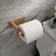 thumbnail image 5 of Toilet Paper Holder Self Adhesive,Stainless Steel,Rustproof Wall Mount,Toilet Roll Holder No Drilling,for Bathroom/Washroom/Kitchen - rose gold, 5 of 5
