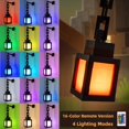 thumbnail image 2 of 1Pcs Pixelated Lantern Night Light, 16-Color LED Rechargeable Mood Lamp with Remote & Touch Switch, Wall Mounted/Desktop Table Light for Bedroom Game Room Home Decoration 2026 Xmas Gift (Q), 2 of 7