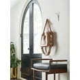 thumbnail image 2 of Amerock Kodiak Contemporary Double Prong Polished Nickel Wall Hook, 2 of 9