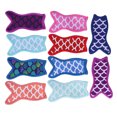 thumbnail image 1 of 10 Pcs Queue de Sirène Réutilisable Porte-Popsicle Sacs Isolation Congélation Manchons à Glace avec Bords Cousus pour Enfants (Couleur Mixte), 1 of 9