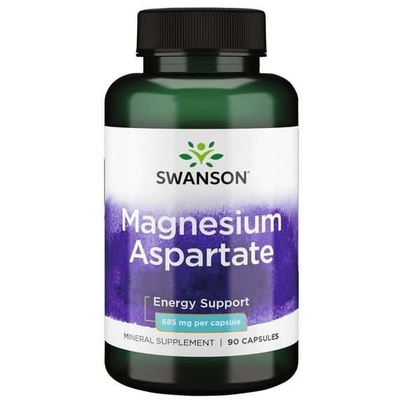 Swanson Magnesium Aspartate - 133 mg Elemental Magnesium 685 mg 90 Capsules