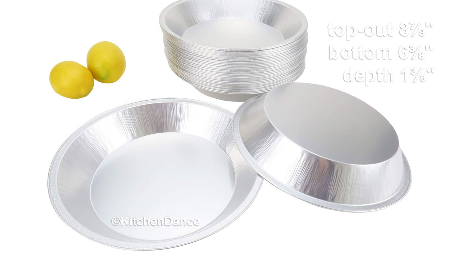 9 Disposable/Reusable Heavy Foil Pie Pan - Deep - #509