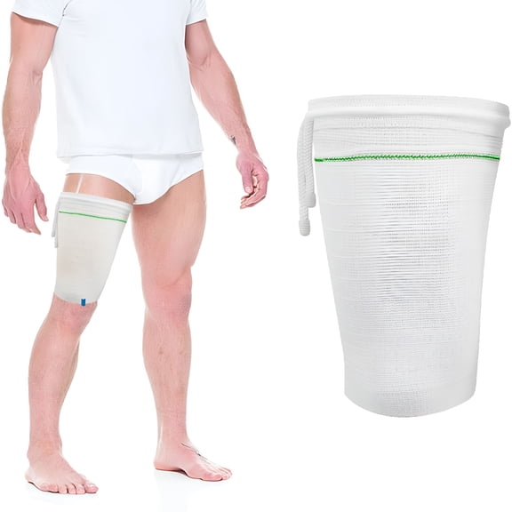 XIRQI Wrapping Urine Bag Leg Tie Urinary Bag Catheter Drainage Bag Elastic Leg Tie Fixing Strap for Incontinence Patients