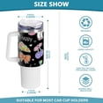 thumbnail image 3 of SKYSONIC Insulated Tumblers with Lids and Straws Handles 40oz Water Bottle Unicorn Rose Rainbow Cute Travel Mug Reusable Stainless Steel Thermos Vacuum, 3 of 7