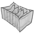 thumbnail image 1 of Organizador de cajones plegable OrgCaja de almacenamiento para armario, compartimento organizador de cajones de ropa de poliéster, malla fina, amigable con la piel para spa en casa, 1 of 8