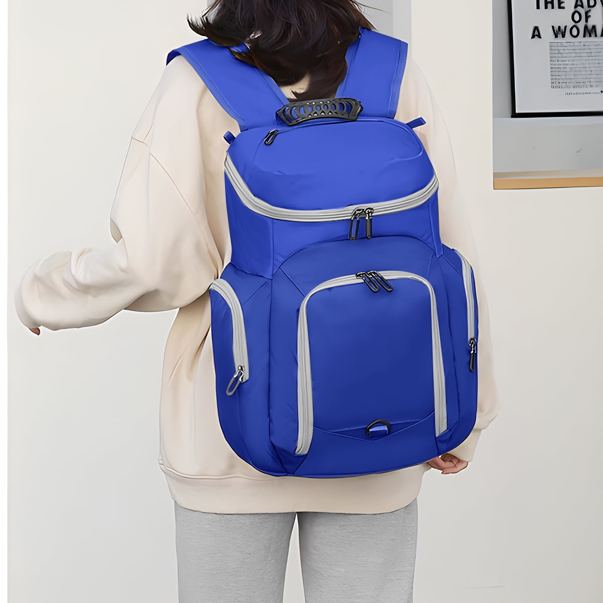 Sports Bag for Basketball, Soccer & More Basketball Backpack with Ball Holder & Shoes Compartment