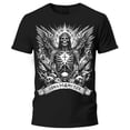 thumbnail image 1 of Playera Negra Manga Corta Extra Grande Hell Christ, 1 of 4
