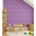 thumbnail image 4 of S4Sassy Safari Animal Print Wallpaper - Purple Wall Covering, 25" x 360" Self-Adhesive Textured Vinyl Wall Paper, Easy DIY Walls Covering for Kids Bedroom, Kid's room wall decor, Playroom wallpaper, 4 of 9