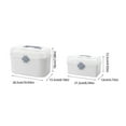 thumbnail image 3 of Ikeay Box, Box Double Layer with Handle Removable Tray Portable Large Capacity Emergency Kit Container Organizer, Food Storage, 3 of 6