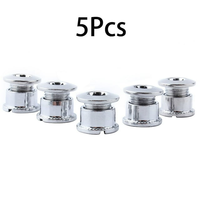 5pieces Stainless Steel MTB Bicycle Chainring Screws Single/Double/Triple Bolts C