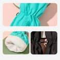 thumbnail image 6 of Bmisegm Kids Ski Snow Gloves Insulated Ski Mittens Lined Waterproof Boys Girls Winter Gloves Cold Weather Activities Green, 6 of 9