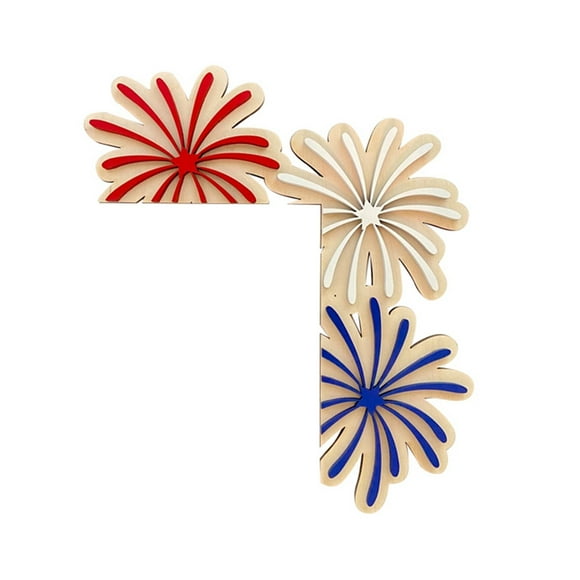 Binwennn Wooden Door Corner Decoration Holiday Decoration Pendant Wooden Decoration Party Decoration Three Color Picture Decoration Wedding Cake Beads Beads for Doorways Beads Clear Beaded Curtain