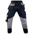 thumbnail image 2 of Notus Men’s Work Casual Tactical Cordura Knee Carpenter Construction Utility Cargo Work Trousers Pants Black 34-30, 2 of 6