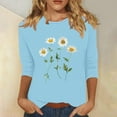 thumbnail image 2 of Women Blouse 3/4 Sleeve Petite, Women Blouses for Work Casual Womens Sports Tops Plus Size Womens Summer Tops Dressy Casual 2026 Women Clothing Tops, 2 of 4